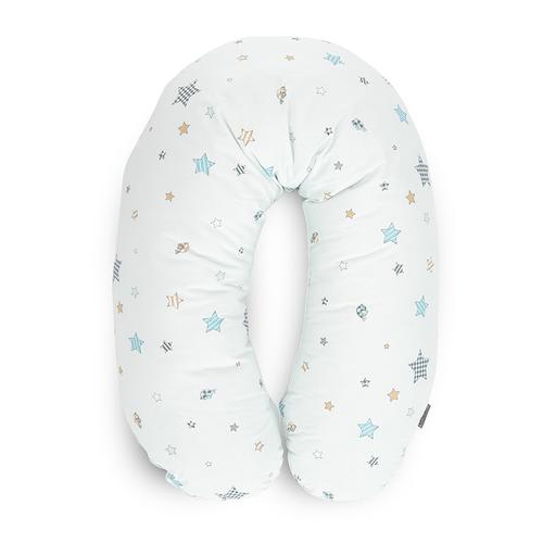 Perna alaptare Lorelli Bear with swing Blue, 190 cm, husa 100% bumbac ranforce