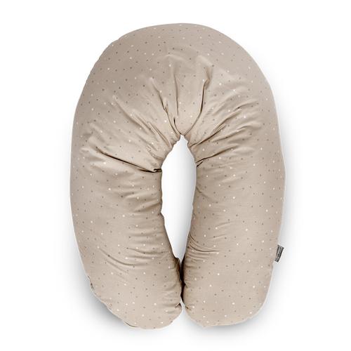 Perna alaptare  Lorelli Beige Sky, 190 cm, husa 100% bumbac ranforce