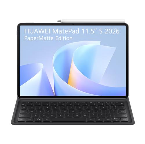 Tableta Huawei MatePad 11.5 S PaperMatte Edition 2026, Procesor HiSilicon Kirin T92C Hexa-Core, Ecran LCD 11.5inch, 12GB RAM, 256GB Flash, Wi-Fi, Bluetooth, 13MP, Harmony OS Smart Magnetic Keyboard (Gri)