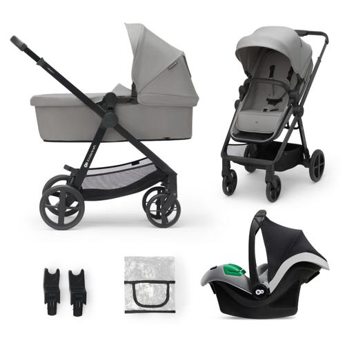Carucior 3in1 KINDERKRAFT NEWLY, 0 - 22kg, Gri