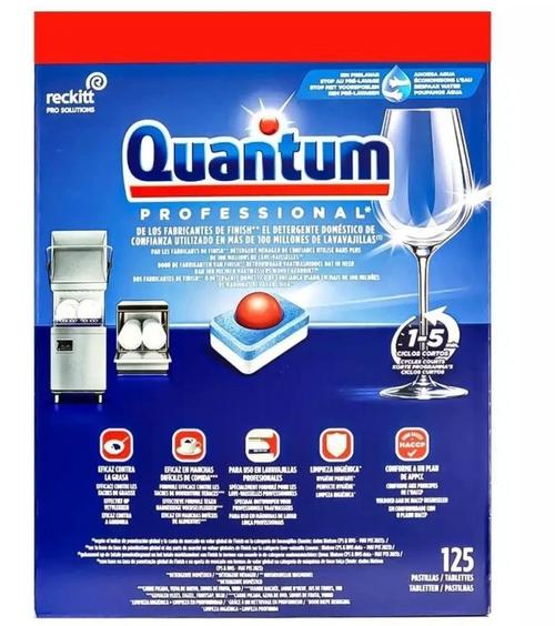 Detergent tablete FINISH Quantum Professinoal pentru masina de spalat vase, 125 bucati