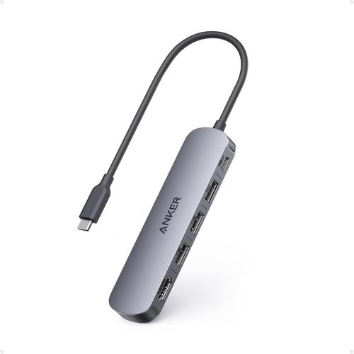 Hub Anker USB-C 5-in-1 A8357HA0, HDMI 4K@30Hz, PD 90W (Gri)
