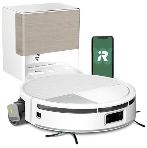 Aspirator robot iRobot Roomba Max 705 Combo, Autonomie 180 minute, 13000Pa, Rezervor 0.2 l, Recipient apa 0.26 l, Wi-Fi, LiDAR (Alb)