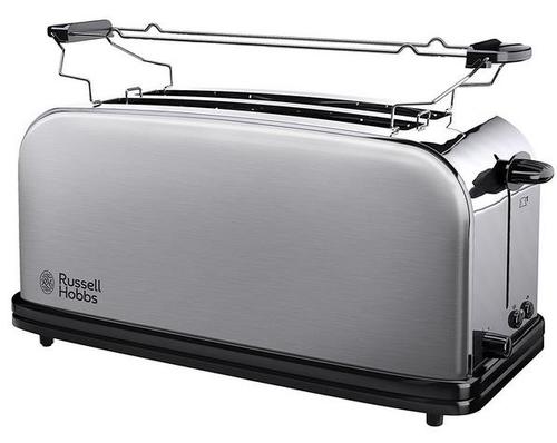 Prajitor de paine Russell Hobbs Chester 23520-56, 1600 W, 4 felii, 2 fante lungi extra late (Inox)