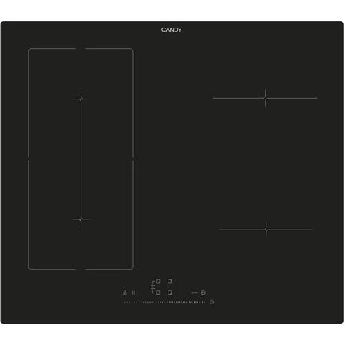 Plita incorporabila inductie Candy CIES64MCA, 4 zone de gatit, 60 cm, slider Touch Control, functie Booster, Flexy Zone (Negru)