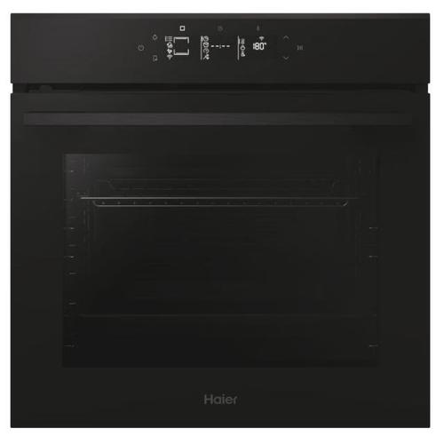 Cuptor electric incorporabil Haier Titanium ID Series 4 H6 ID46G5YTB, 78 litri, Clasa A++, Multi-level, Conectivitate WiFi/ hOn app, 20 functii, Display full touch control, Sistem Click&Clean, Curatare Pirolitica & Hidrolitica, Ghidaj teles