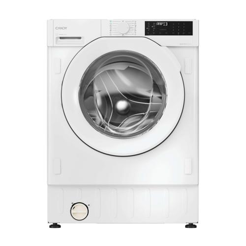 Masina de spalat rufe incorporabila Candy ProWash 400 BC4S68M6D8J-S, 8 kg, 1600 rpm, Clasa A, 16 programe, hOn, Wi-Fi + Bluetooth (Alb)
