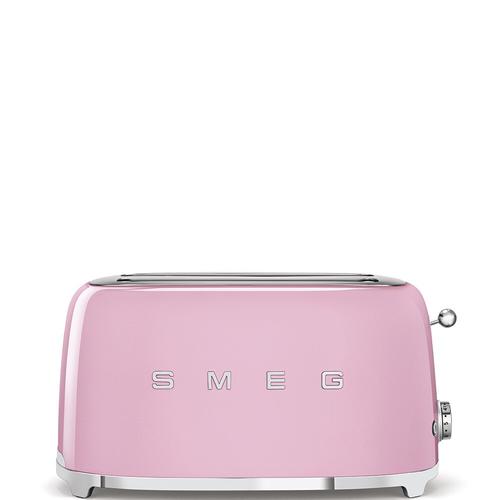 Prajitor de paine Smeg TSF02PKEU, 1500W, 4 felii, 6 trepte (Roz)