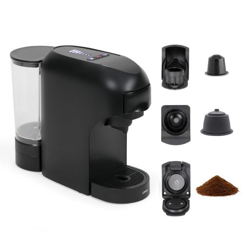 Espressor multicapsule Livoo DOD217N, 1400W, 20 bari, Rezervor apa 0.85 L (Negru)