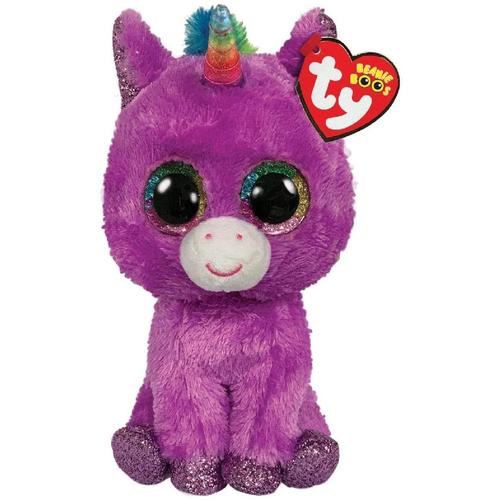 Jucarie de plus TY - Beanie Boos, Unicornul Rosette, 15 cm