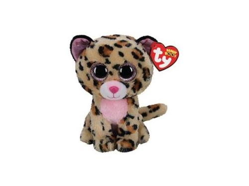 Jucarie de plus TY Toys - Leopard Livvie, 15 cm (Multicolor)