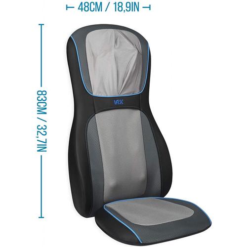 Husa de scaun pentru masaj Shiatsu Medisana MCS-1000H-VR, Telecomanda, 3 nivele de intensitate (Gri)