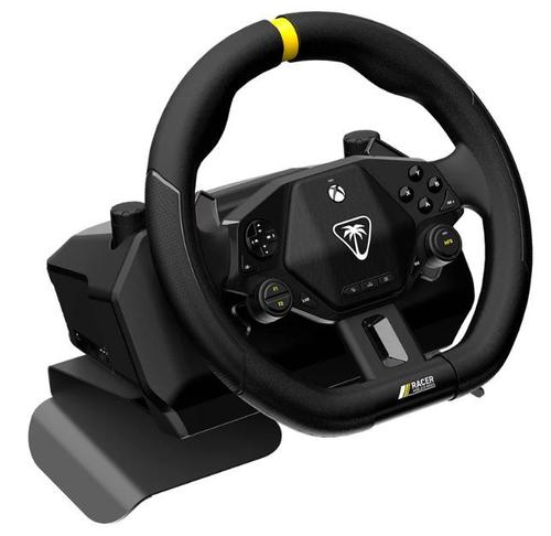 Volan de curse Turtle Beach Racer, Wireless, 2.4GHz, Jack 3.5mm, Compatibil Xbox Series X|S, Xbox One, PC, Rotire 360 grade (Negru)