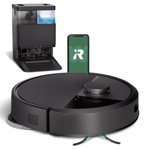 Aspirator robot iRobot Roomba 405 Combo Plus, 7000Pa, Autonomie 75 minute, Navigare cu ClearView™ Pro LiDAR, Recipient praf 295 ml, Wi-Fi (Negru)