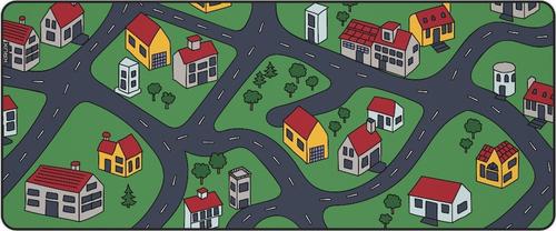 Mouse Pad Krux Space City KRXG001, 970 x 400 x 3 mm, XXL (Verde)