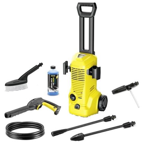 Aparat de spalat cu presiune Karcher K 2 Premium Car, 1400 W, 110 bar, 360 l/h, Set curatare auto: perie pentru spalare, duza pentru spumare, detergent auto 0.5 l