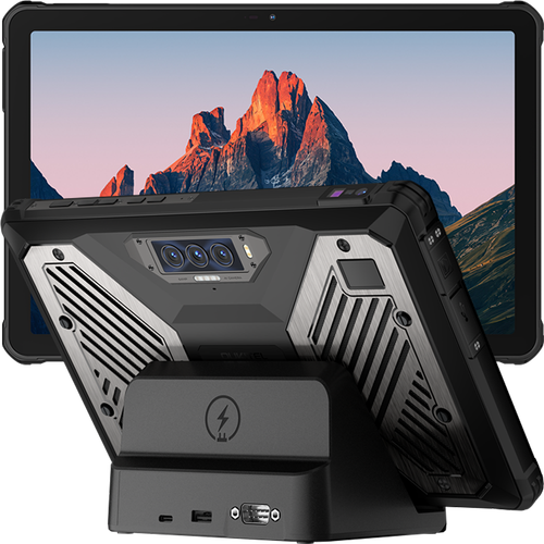Tableta Oukitel RT10 Rugged Industry, Procesor MediaTek Dimensity 7400X Octa-Core, Ecran 11inch 120Hz, Dimensity 7400X, 12GB RAM, 512GB, NFC, 5G, Dual SIM, Android 15 (Negru)