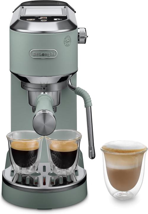 Espressor manual De'Longhi Dedica Duo EC890.GR, 1450 W, 1.1 l, 15 bar (Verde)