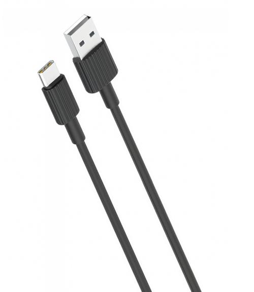 Cablu Date si Incarcare USB-A - USB-C XO Design NB156, 18W, 1m, Negru