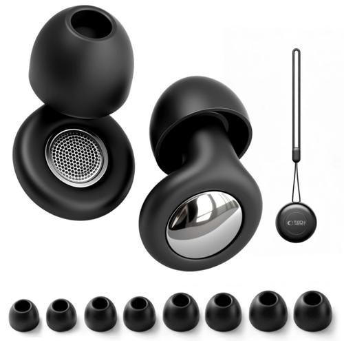 Dopuri de Urechi Tech-Protect QuietFit, Negre