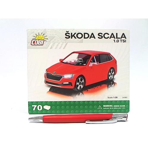 Set de constructie Cobi Skoda Scala 1.0 TSI 70kl, 70 piese (Rosu)