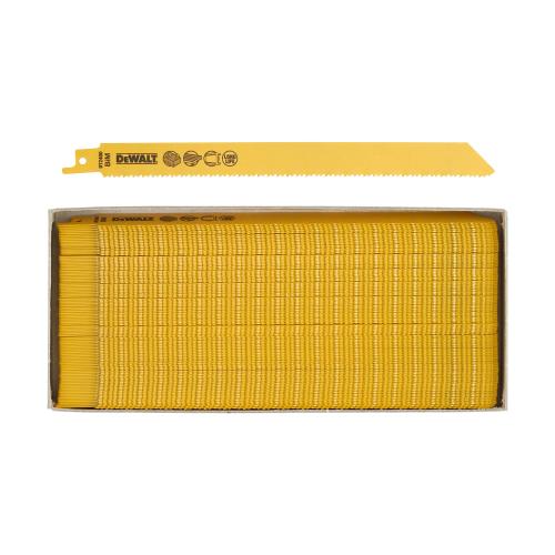 Panze de ferastrau pentru feronerie DeWALT 150mm, set 100 bucati, durabile, pentru metal
