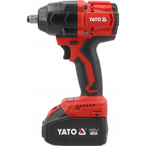Maina de insurubat cu impact fara perii Yato YT-8277935, 18V 850Nm, 2 acumulatori Li-Ion 4Ah, compacta, pentru atelier si constructii