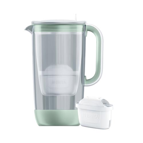 Cana filtranta Editie Aniversara 60 ani, din sticla, BRITA BR1059321, 2,5 L, Maxtra PRO (Verde)