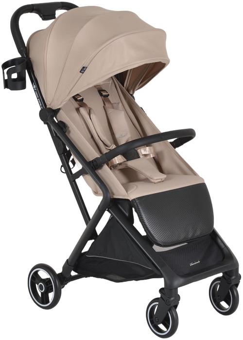 Carucior de vara Cangaroo Airwalk Cabin Size, 0 - 22kg, 0 - 4 ani, Bej