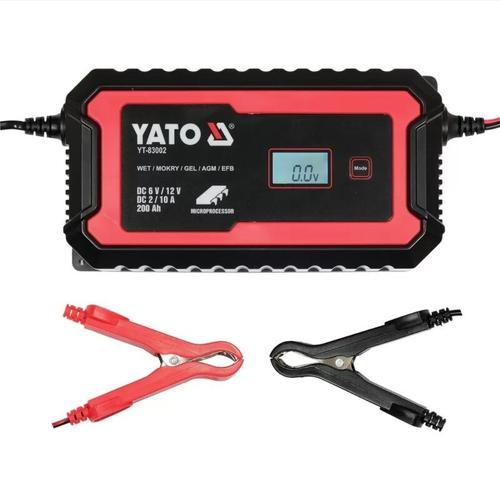 Redresor cu display LCD Yato YT-83002, gama 6V/2A, 12V/10A
