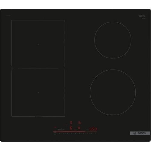 Plita incorporabila cu Inductie Bosch Seria 6 PVS61RHB1E, 4 Zone FlexInduction, TouchSlider, PowerBoost, PerfectFry (Negru)