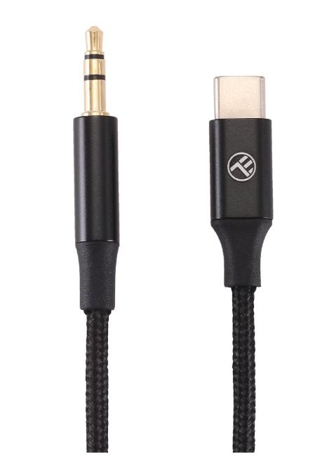 Cablu audio Tellur USB-C to jack 3.5mm, DAC, 1m, Negru