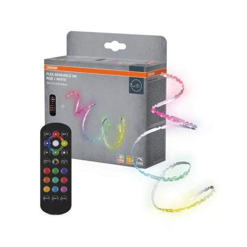 Banda LED Osram 000004099854448690 Flexibil 3m RGB cu Telecomanda 6.5W 220-240V 780lm Lumina Alba si Color (3000K) Dimabila IP20