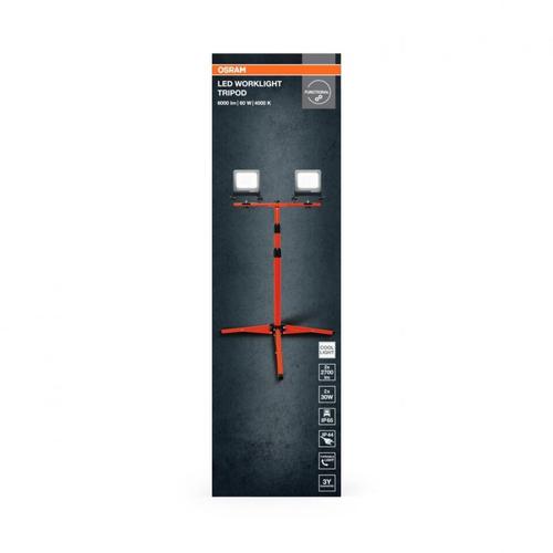 Lampa de lucru LED 2x30W, Osram, tripod, IP65, inaltime ajustabila 1.8m