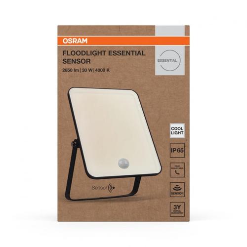 Lampa exteriora Osram, 30W, protectie IP65, senzor de miscare, alb satinat