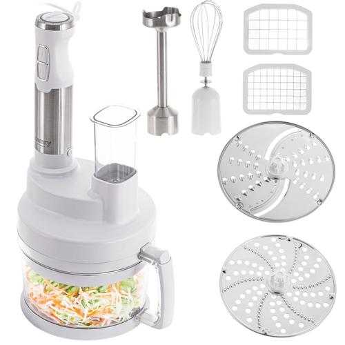 Mixer vertical Camry CR 4623, 1600 W, Viteza variabila, Bol 2 L, Pahar 600 ml (Alb)