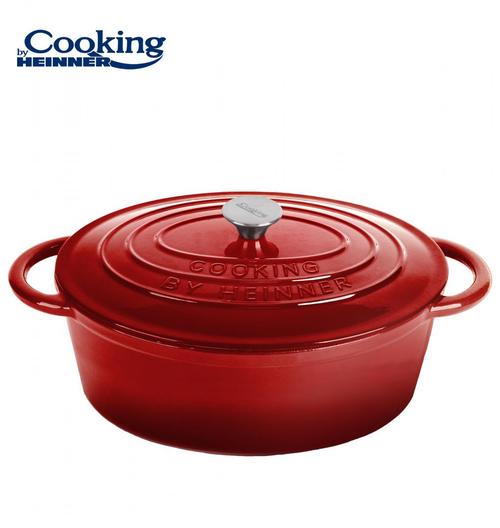 Semioala Heinner RED LINE HR-KN-SM28OV, cu capac, 33.5x26X12cm, 6L,  Rosu