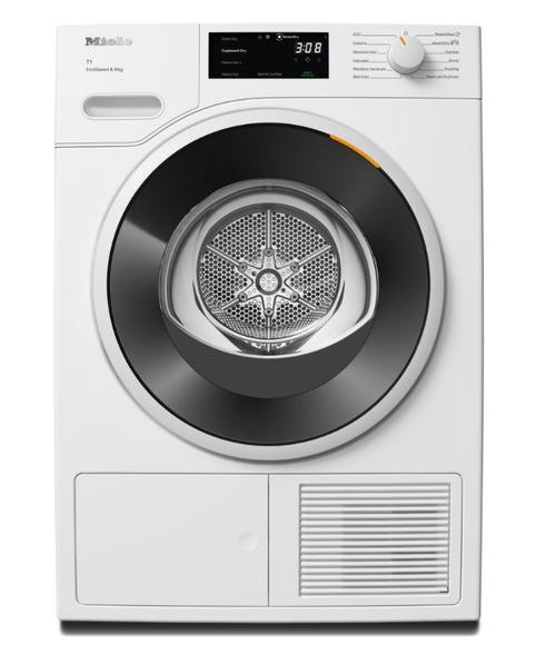 Uscator de rufe Miele TWC 640 WP, 8 kg, Clasa C, DirectSensor, Miele@home, Tehnologie EcoDry FragranceDos (Alb)