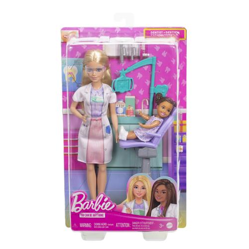 Set de joaca Barbie You can be - Barbie Stomatolog, blonda