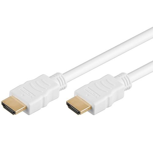 Cablu HDMI PremiumCord, tata-tata, 4K, High quality, V1.4 contacte aurite, 1m, Alb