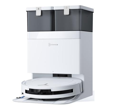 Aspirator robot Ecovacs DEEBOT T50 OMNI G3, 25000Pa, 75 W, Recipient praf 0.26 L, TruEdge 2.0, OZMO Turbo, Atuonomie 198 minute, Rezervor 70 ml, Evitare obstacole cu AI (Alb)