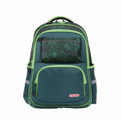 Rucsac scolar Herlitz Spark, sistem antigravity, 45x30x13cm, motiv Pixel Mania