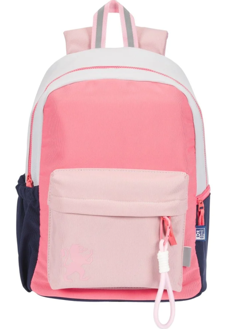 Rucsac Oxford Funky, 1 compartiment, 28 x 40 x 15 cm, capacitate 25 l, buzunar frontal, buzunare laterale, breloc chei, poliester, Roz