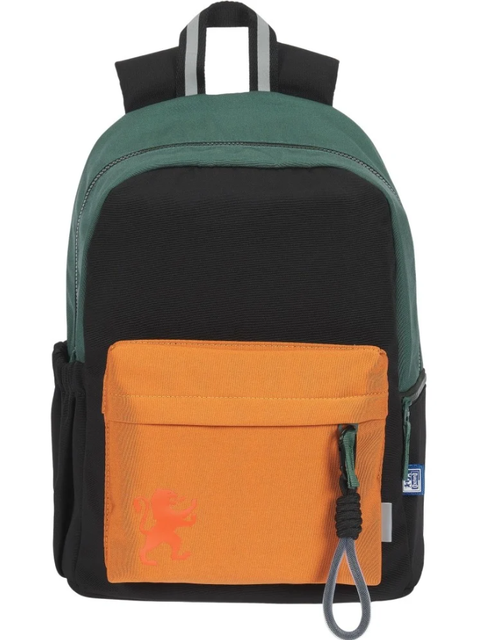 Rucsac Oxford Funky, 1 compartiment, 28 x 40 x 15 cm, capacitate 25 l, buzunar frontal, buzunare laterale, breloc chei, poliester, Verde