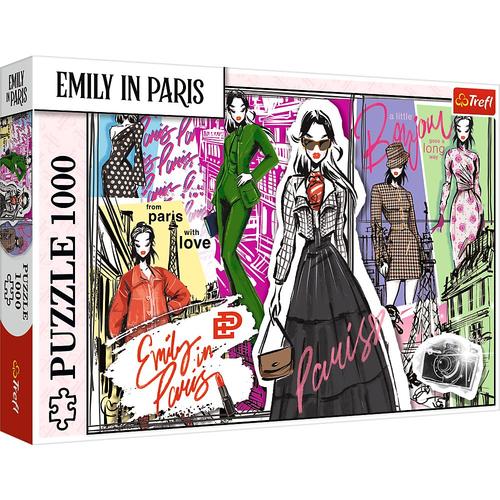 Puzzle Trefl Emily la Paris Inspiratie in Moda, 1000 de piese