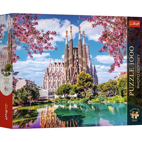 Puzzle Trefl Premium Plus Photo Odyssey Sagrada Familia Barcelona Spania, 1000 de piese