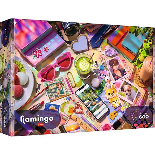 Puzzle Trefl Flamingo Mica Mea Lume, 600 de piese