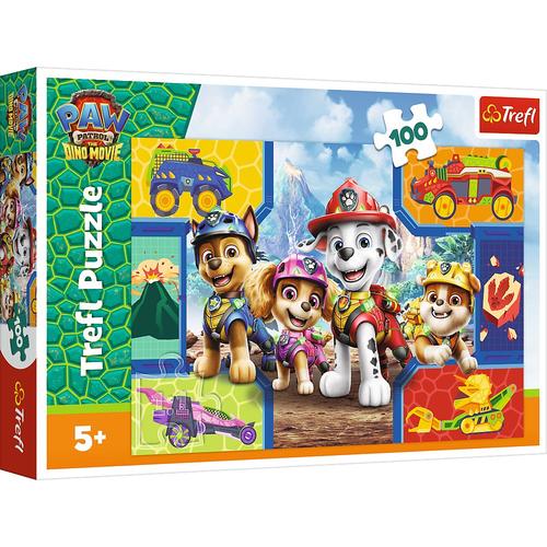 Puzzle Trefl Patrula Catelusilor Catei si Dinozauri, 100 de piese