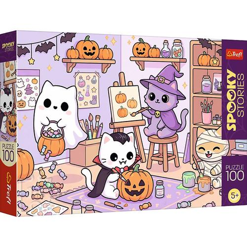 Puzzle Trefl Povesti Infricosatoare Micul Atelier de magie, 100  de piese