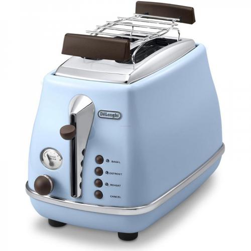Prajitor paine Delonghi Icona Vintage CTOV 2103.AZ, 900W, 2 felii (Albastru)